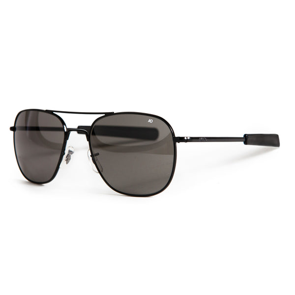 AO EYEWEAR (AMERICAN OPTICS) 55MM "ORIGINAL PILOTS" SUNGLASSES - BLACK