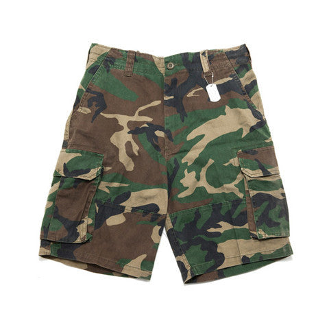 VINTAGE CARGO SHORTS - WOODLAND CAMO