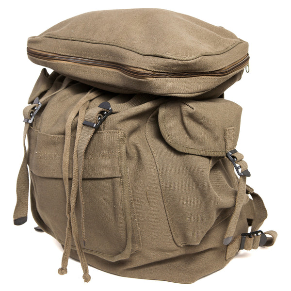 CANVAS EUROPEAN RUCKSACK - EARTH BROWN