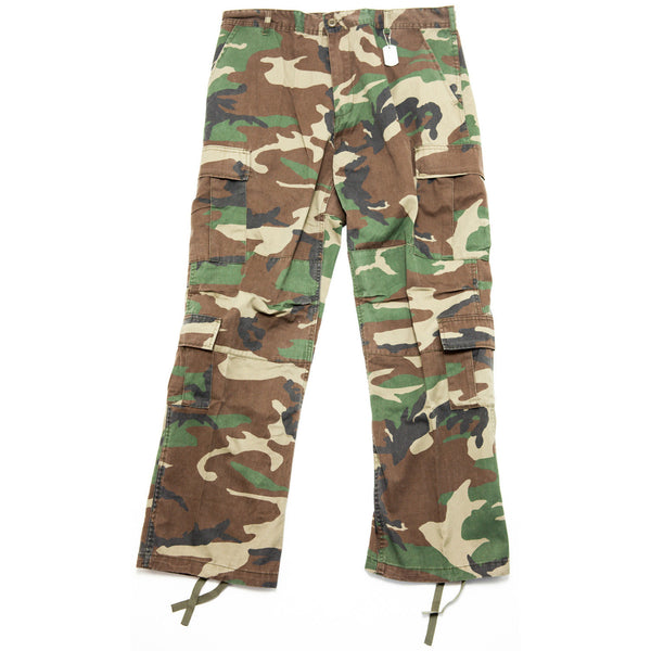 VINTAGE PARATROOPER FATIGUES - WOODLAND CAMO