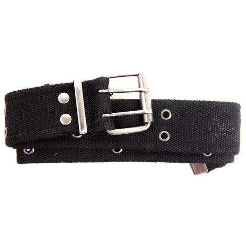 ULTRA FORCE VINTAGE BELT W/ DOUBLE PRONG BUCKLE - BLACK