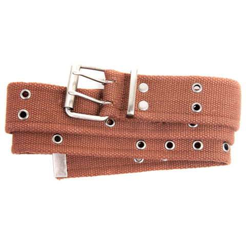 ULTRA FORCE VINTAGE BELT W/ DOUBLE PRONG BUCKLE - BROWN