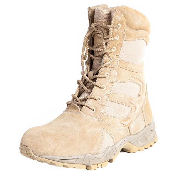 ARMY FORCED ENTRY DEPLOYMENT BOOT WITH SIDE ZIPPER - DESERT TAN