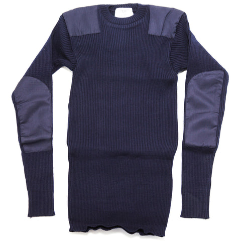 WOOL COMMANDO SWEATER - NAVY BLUE