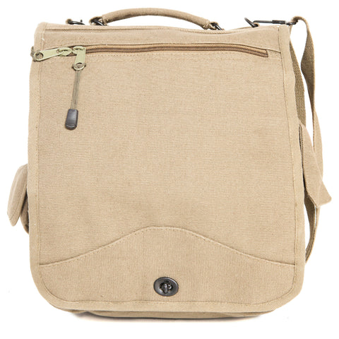 VINTAGE CANVAS M-51 ENGINEERS FIELD BAG - KHAKI